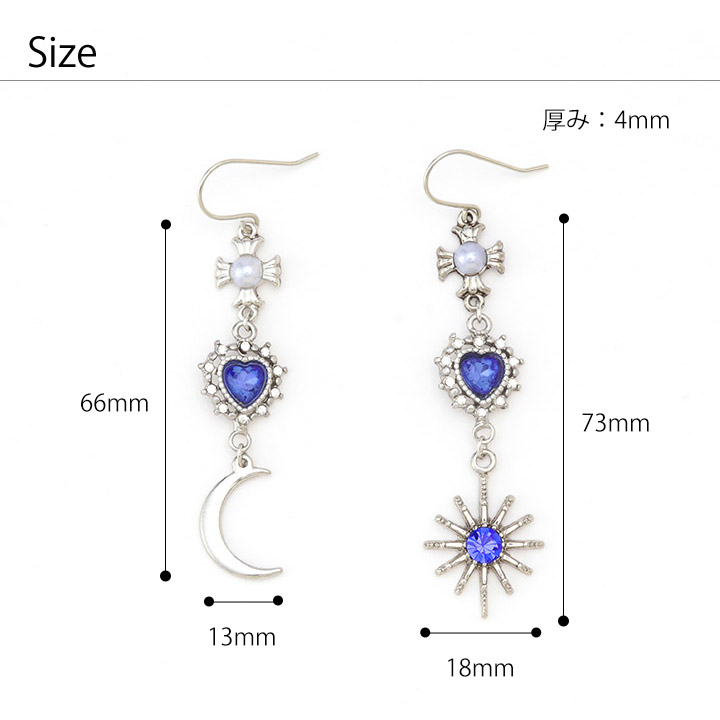 【新品未使用】sunnei ピアス Sunnei ロゴ フープピアス | ブルー | FARFETCH JP