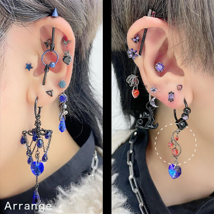 最高品質✨ハイクオリティ✨リリークラスター✨刻印✨モアサナイト✨ピアス✨百合RG レース リング RI122YG – Brillar