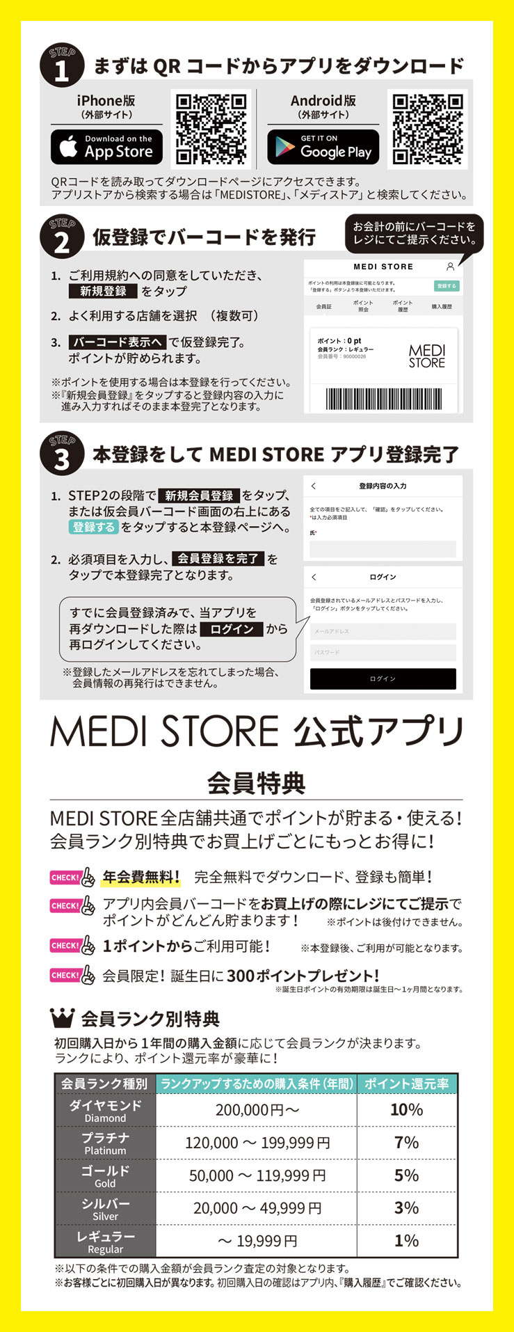 お知らせ Medi Storeアプリについて ボディピアス専門店 通販 Medi Store