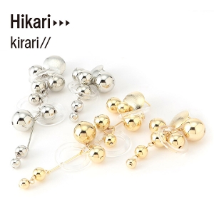 【FINAL SALE】 Hikari Kirari// メタルボールアクリルピアス（両耳用） (ネコポス不可) 4,400円(税込)以上 送料無料 0516cs
