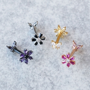 【FLOWER】 [ ダブルフェイス ] フラワー×バタフライmini