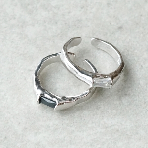 miniジュエル リング フリーサイズ 指輪 ring キレイ目 11号 シルバー925 スターリングシルバー