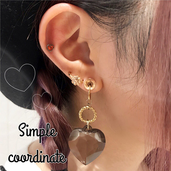 No 037 Simple Coordinate Staff Coordinate 公式 ボディピアス専門店 Medi Store メディストア